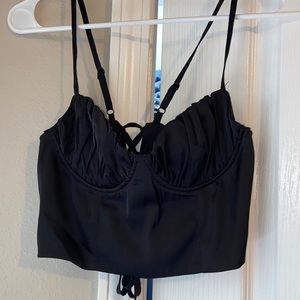 Black corset top new never worn!!